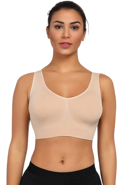 Seamless Wireless Bra With Support