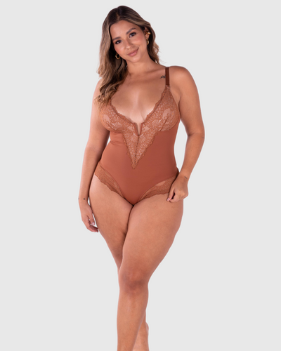 Deep-V Neck Bodysuit