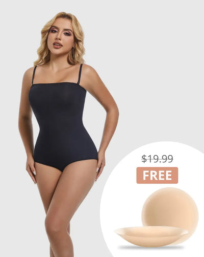 Strapless Snatched Bodysuit + FREE Non-Adhesive Nipple Cover Inserts