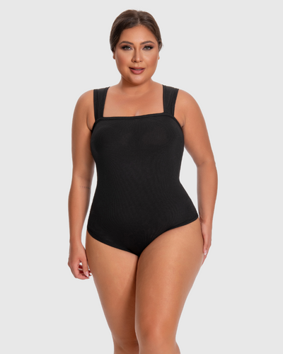 Racerback Wide Straps Bodysuit